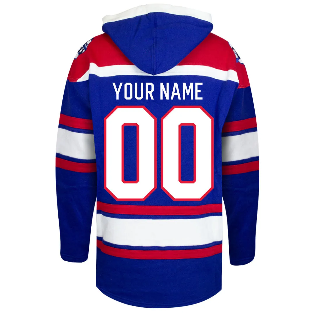 Custom Winnipeg Jets 47-inch Retro Premium Lacer Hoodie