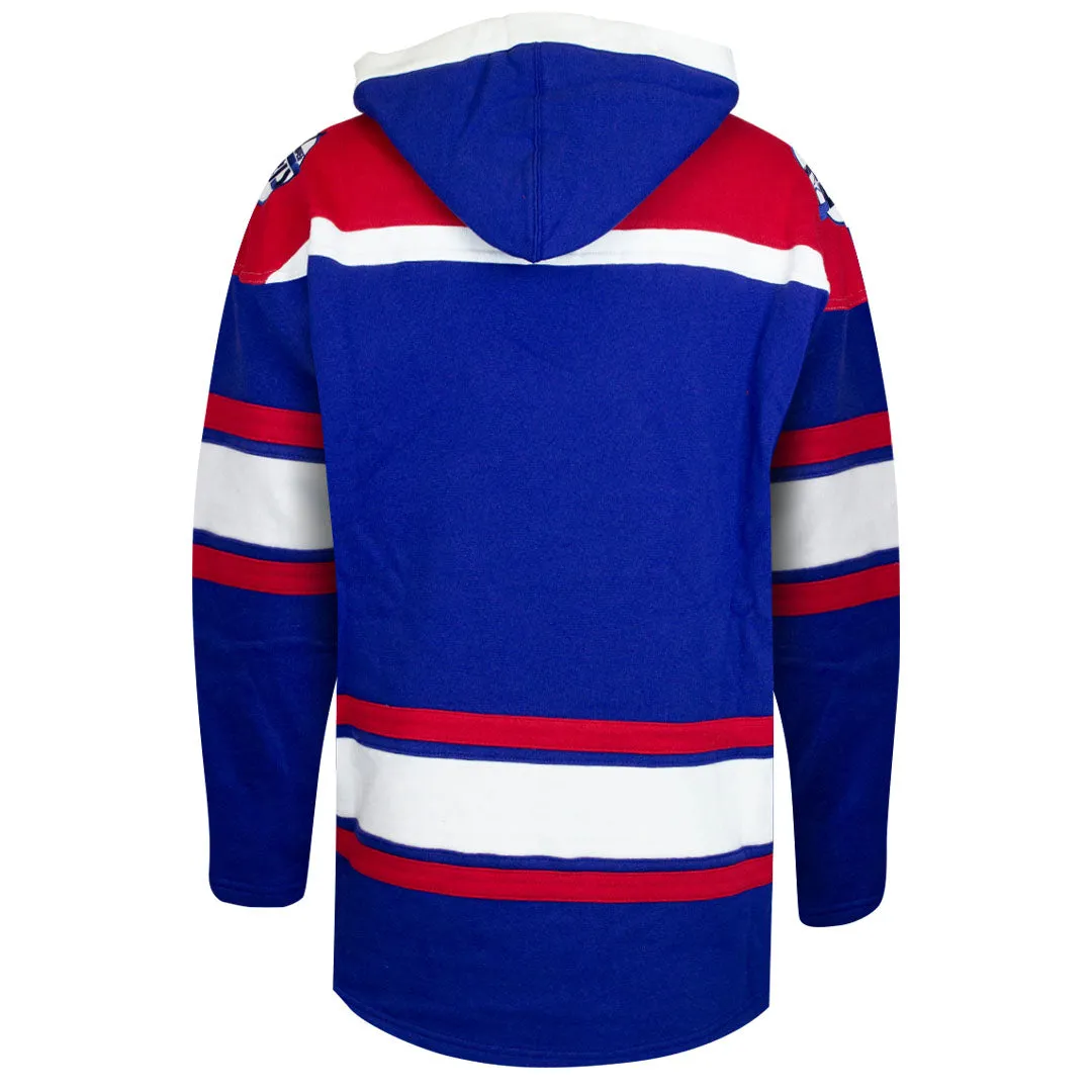 Custom Winnipeg Jets 47-inch Retro Premium Lacer Hoodie