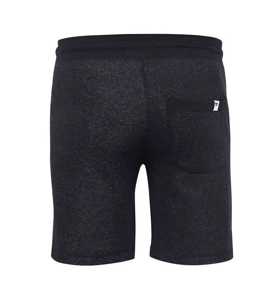 Big Men's Black Elasticated Waist Back Loop Shorts (HARLOW 1)