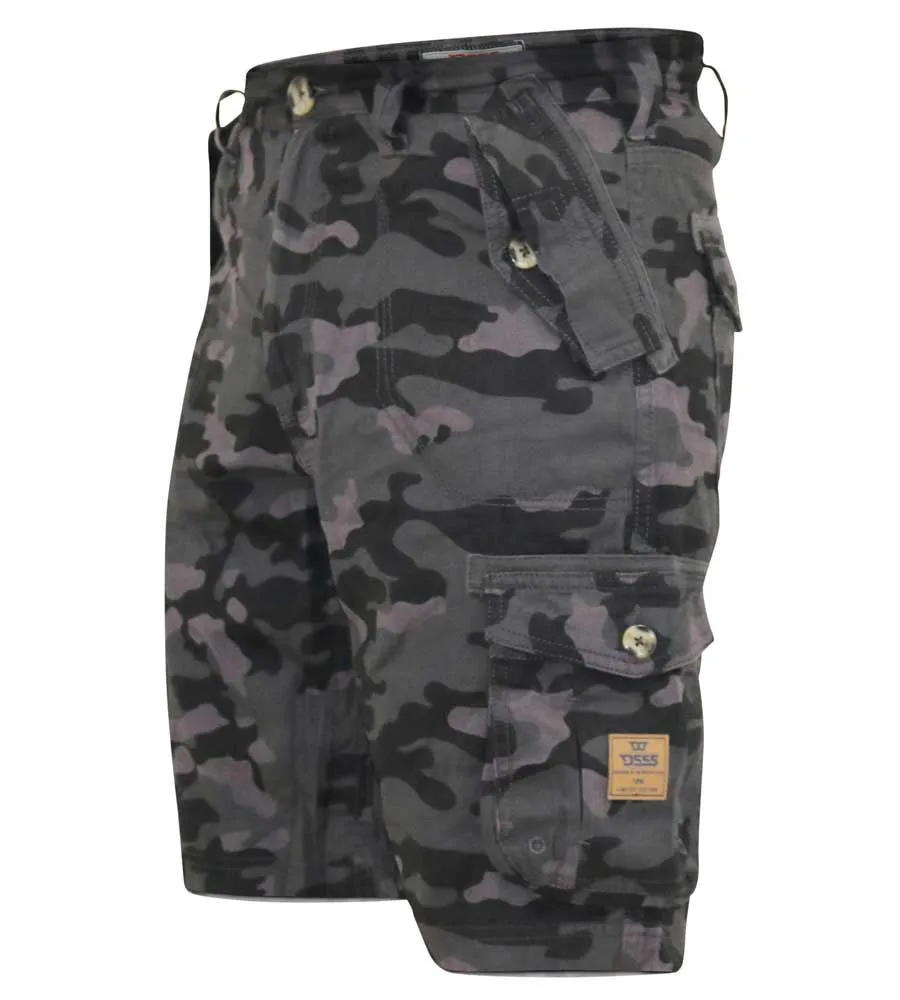 Big Men's Camouflage Cargo Print Shorts (ZAVIER)