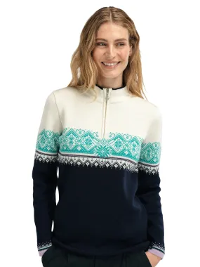 Dale of Norway Moritz sweater women Marine Off White Peacock