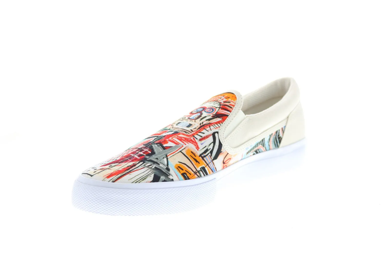 DC Basquiat Manual Slip White Men's Limited Collaboration Sneakers