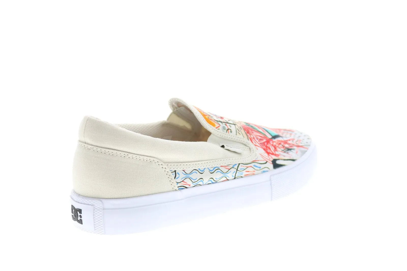 DC Basquiat Manual Slip White Men's Limited Collaboration Sneakers