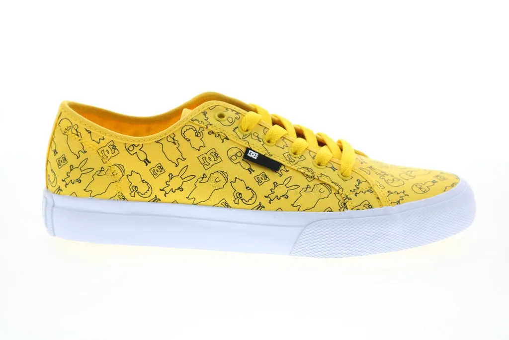 DC Bobs Burgers Mens Yellow Collaboration Limited Sneakers Shoes