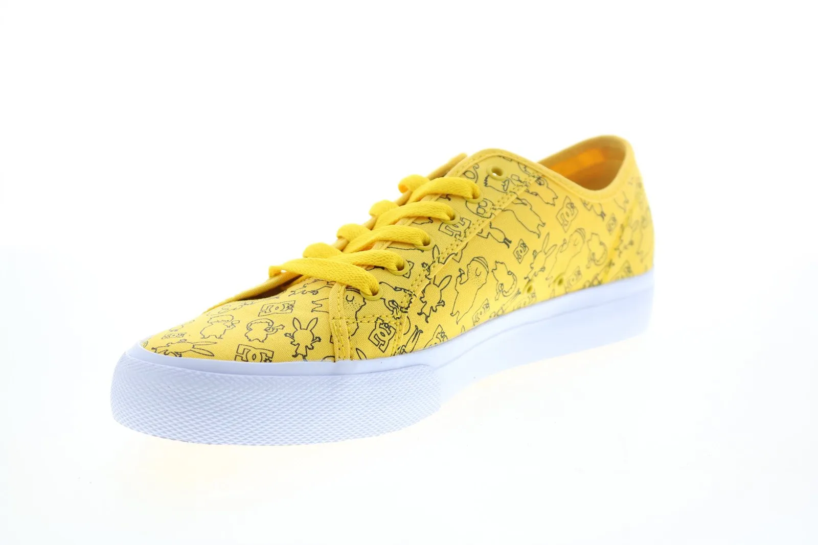 DC Bobs Burgers Mens Yellow Collaboration Limited Sneakers Shoes