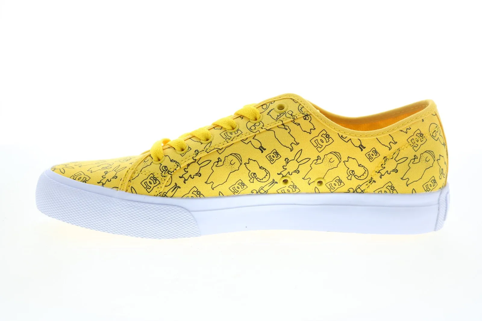 DC Bobs Burgers Mens Yellow Collaboration Limited Sneakers Shoes