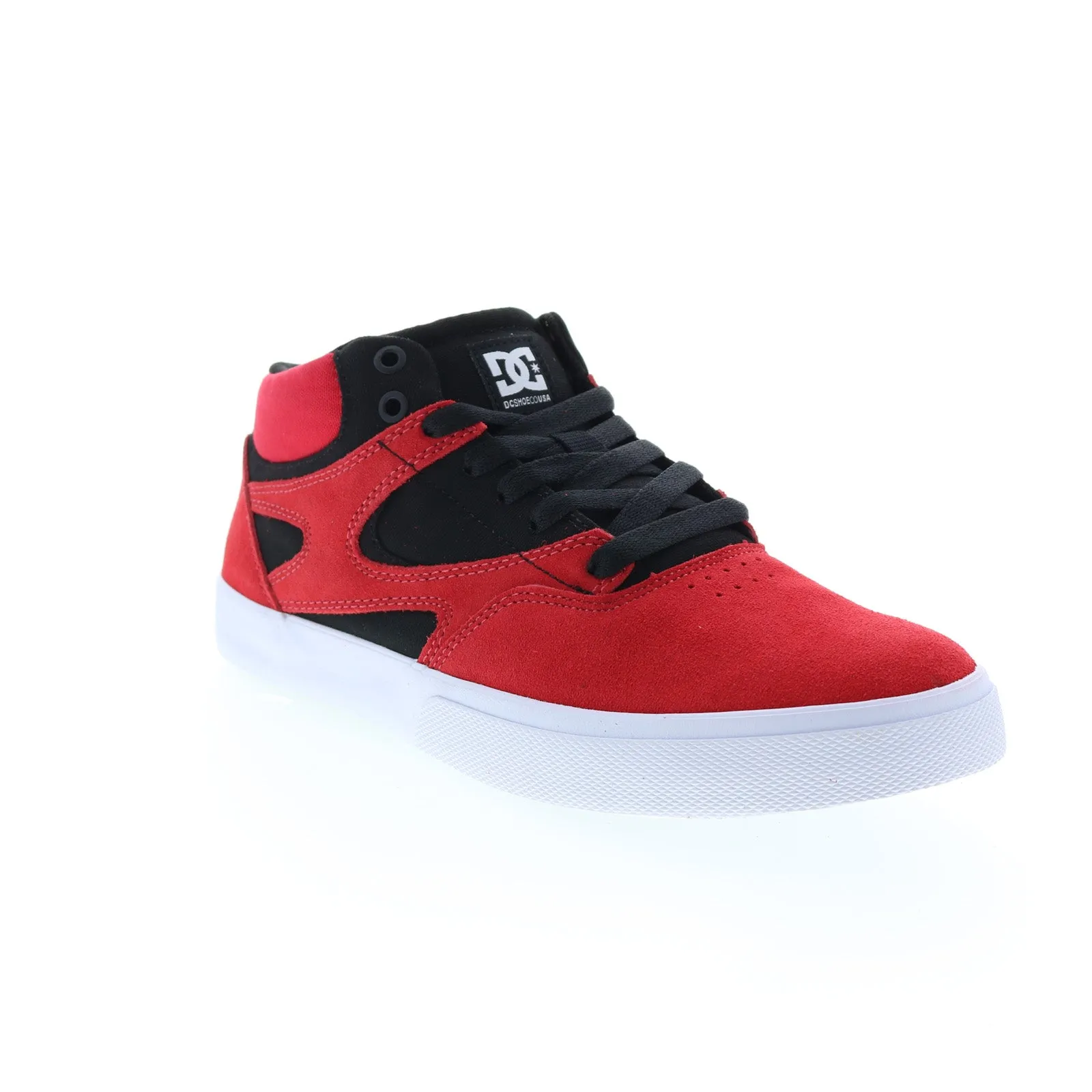 DC Kalis Vulc Mid Mens Red Skate Sneakers - ADYS300622-ATR