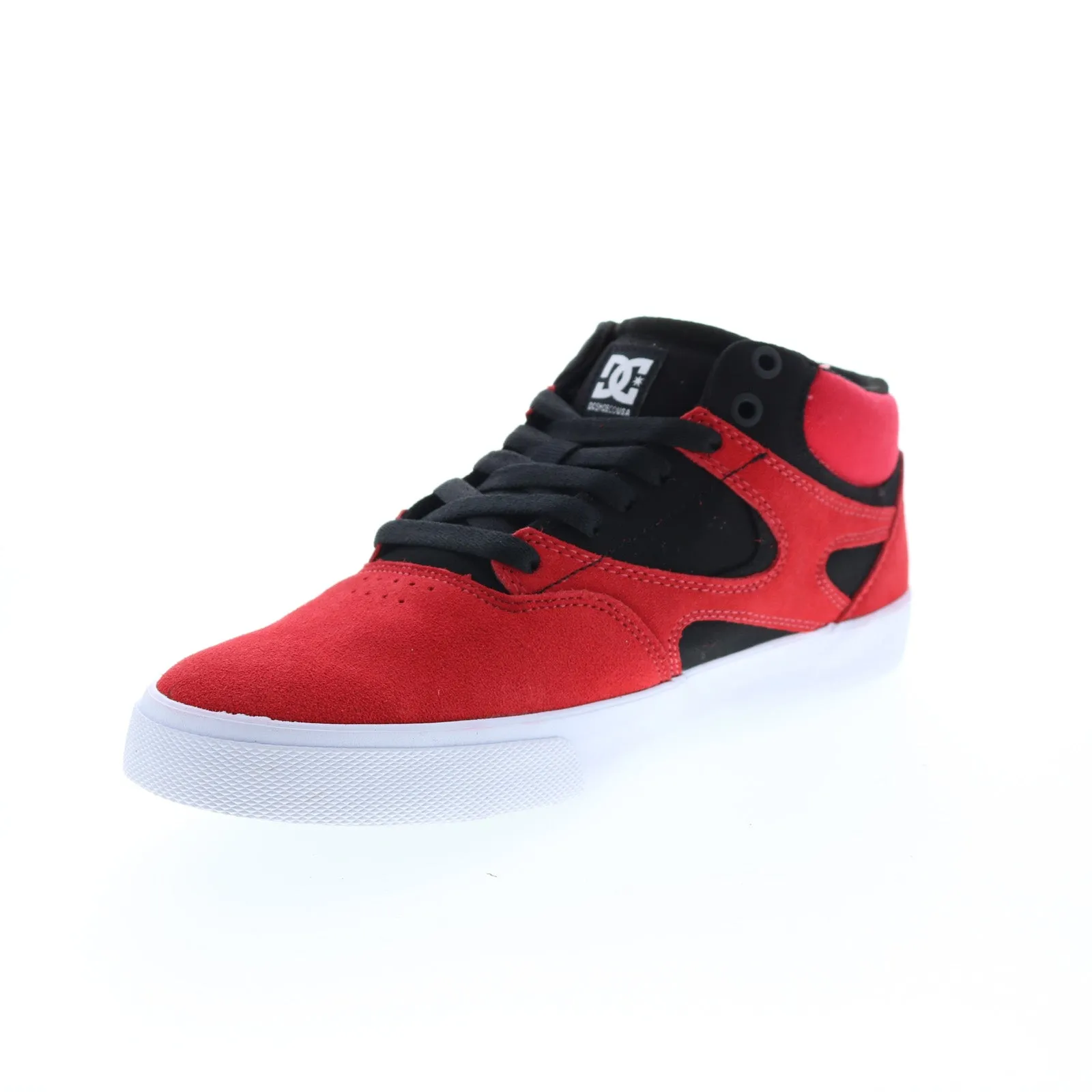 DC Kalis Vulc Mid Mens Red Skate Sneakers - ADYS300622-ATR