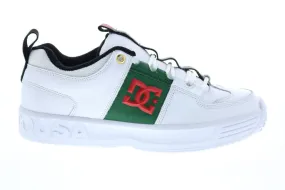 DC Lynx OG ADYS100425 Men's White Leather Skate Sneakers.