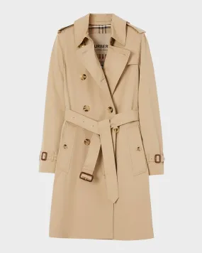 Double-Breasted Belted Organic Trench Coat by Kensington