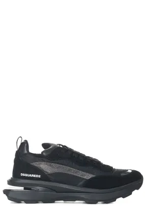 Dsquared2 logo sneakers with embossed panel design