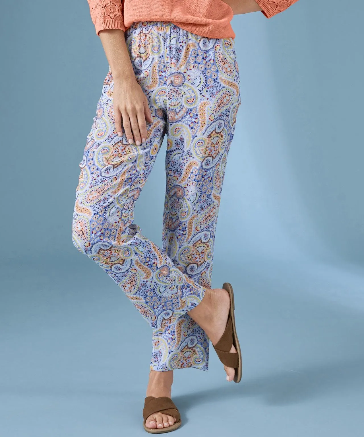 Ecovero Paisley Pattern Trousers