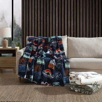 Eddie Bauer Dogs Scarves Fleece Blanket - New!