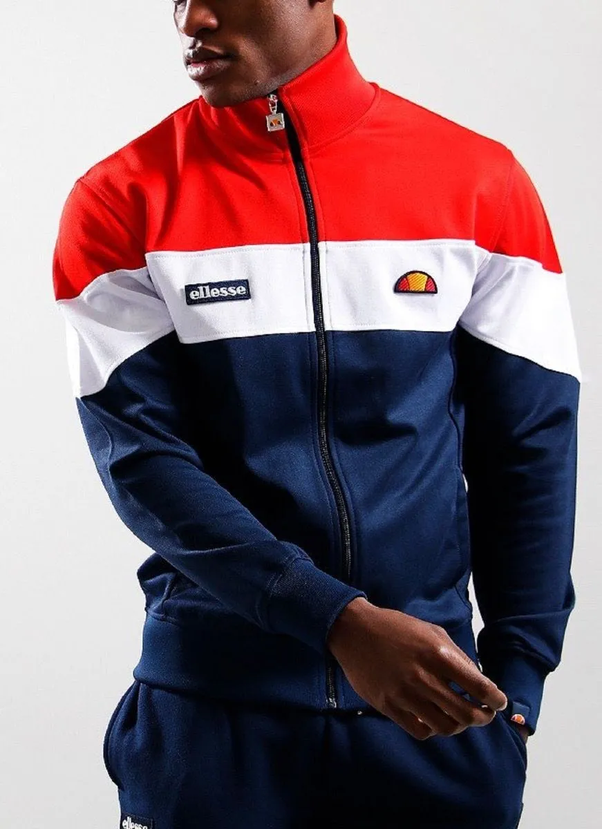 Ellesse Red Navy Caprini Track Jacket