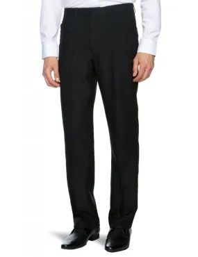 Classic Farah Hopsack Weave Trousers in Black