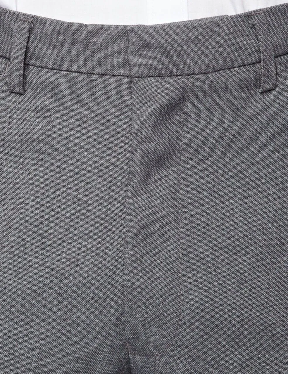 Sophisticated Farah Hopsack Weave Trousers in Mid Grey