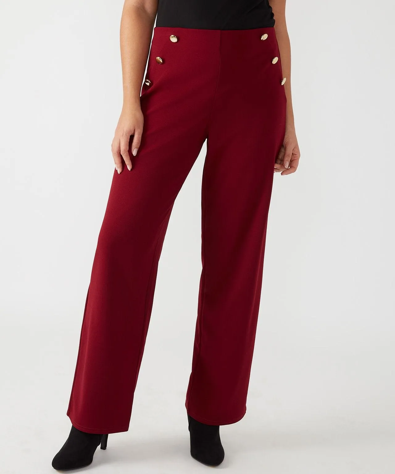 Wide Leg Jersey Trousers by First Avenue