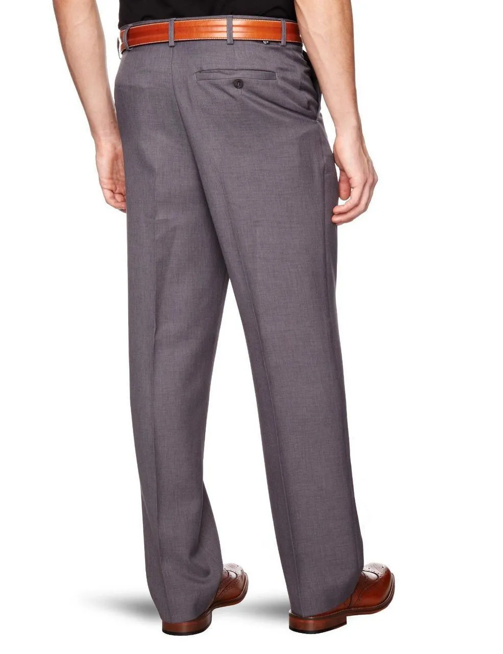 Flexible Waist Grey Trousers by Farah