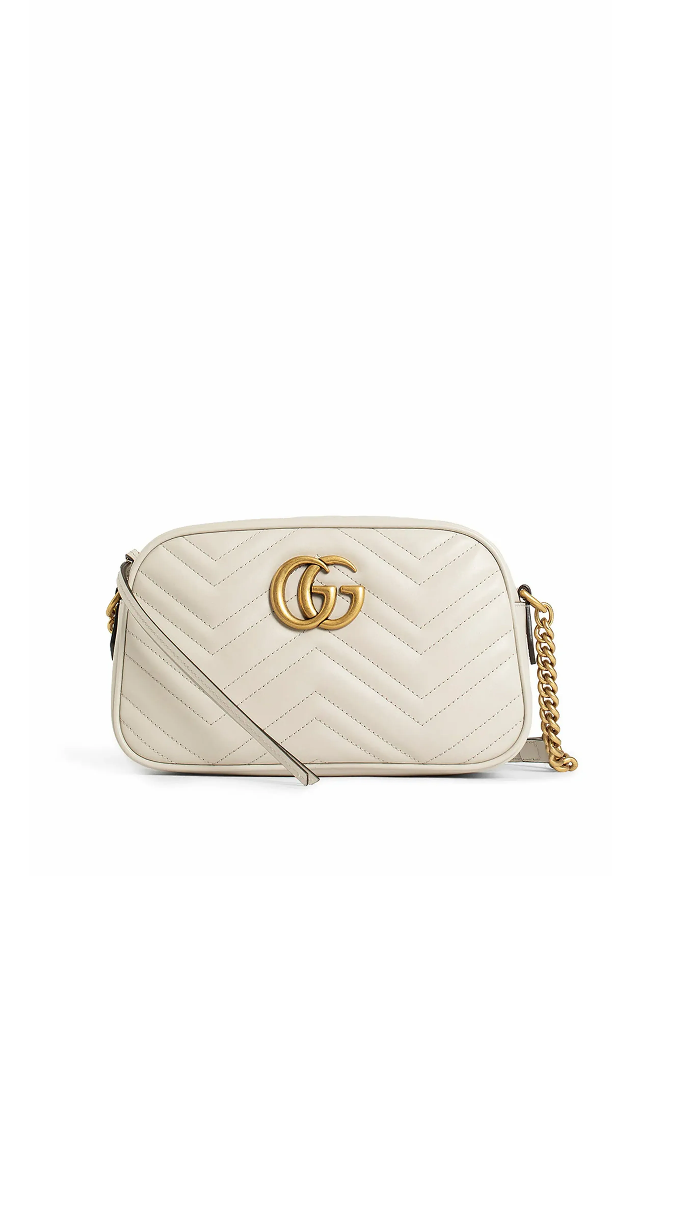 GG Marmont Small Light Grey Shoulder Bag