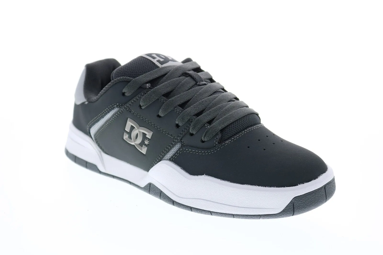 Gray Synthetic Skate Sneakers Shoes for Men - DC Central ADYS100551