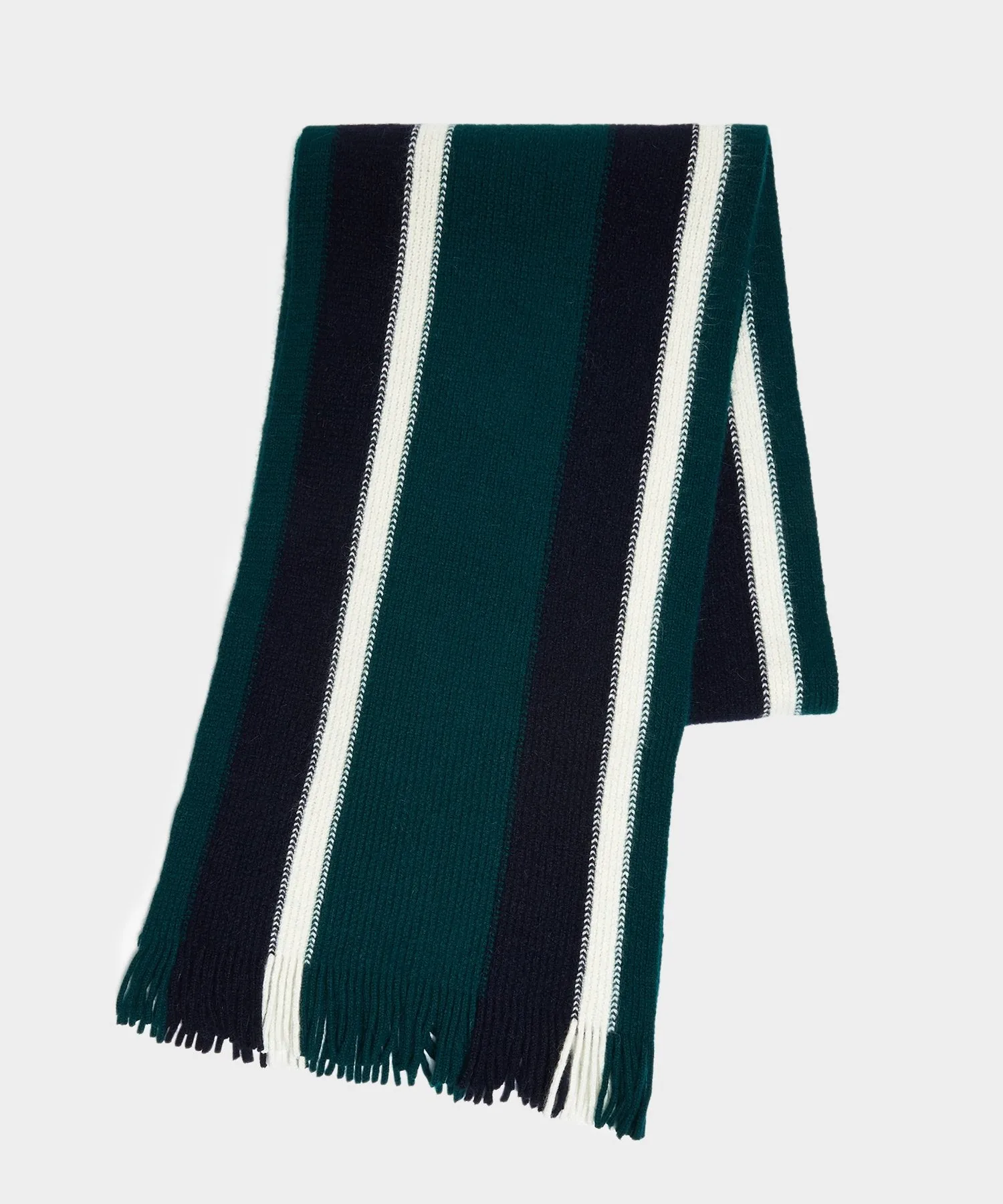 Green Collegiate Striped Scarf by Drake