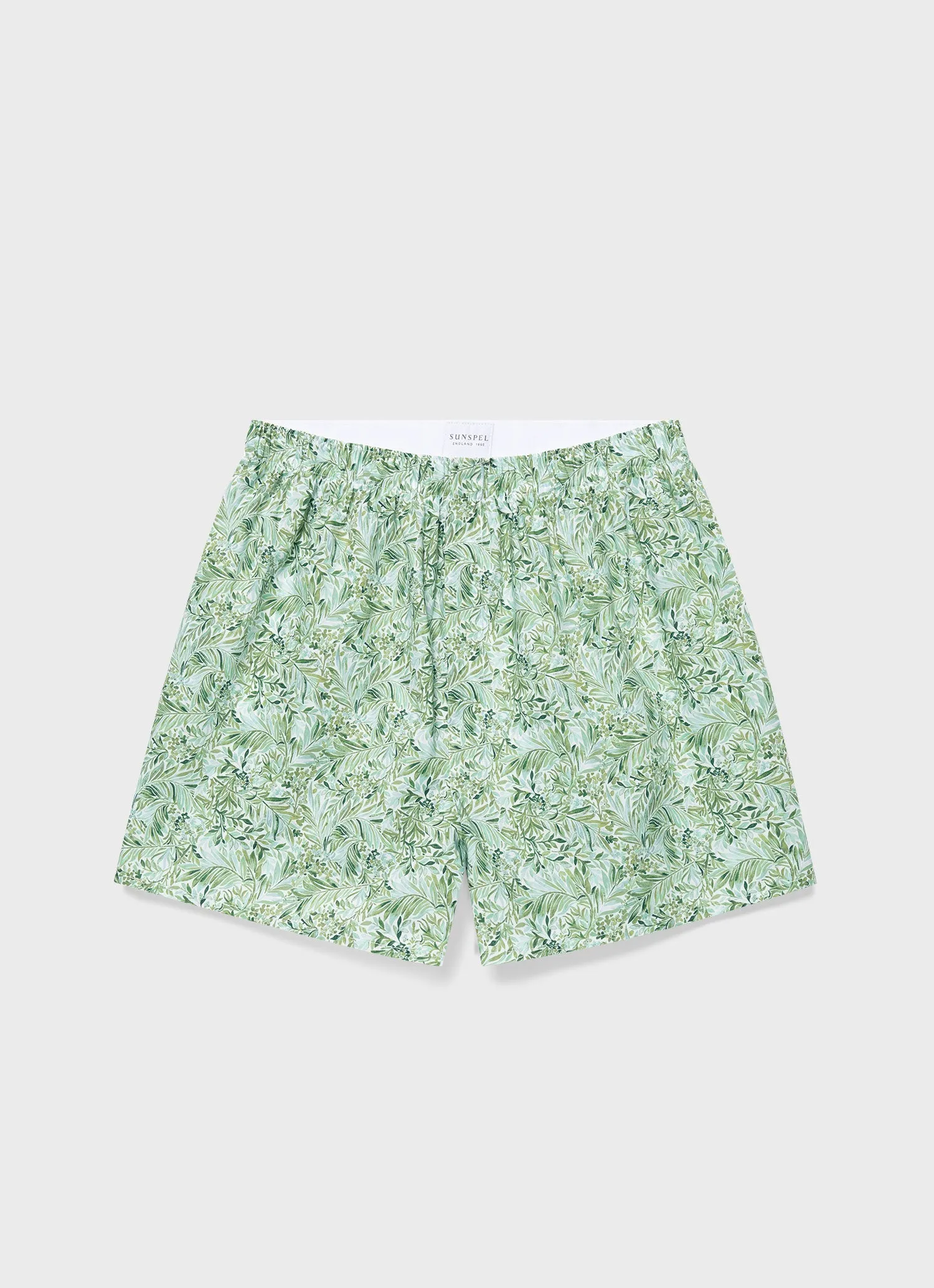 Green Garden Liberty Fabric Men's Classic Boxer Shorts