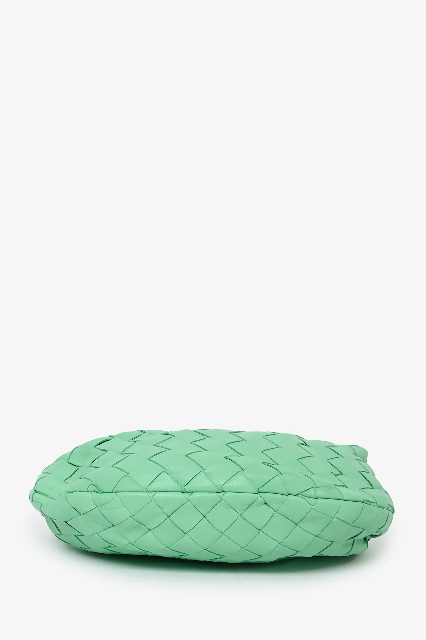 Green Leather Mini Jodie Bag by Bottega Veneta