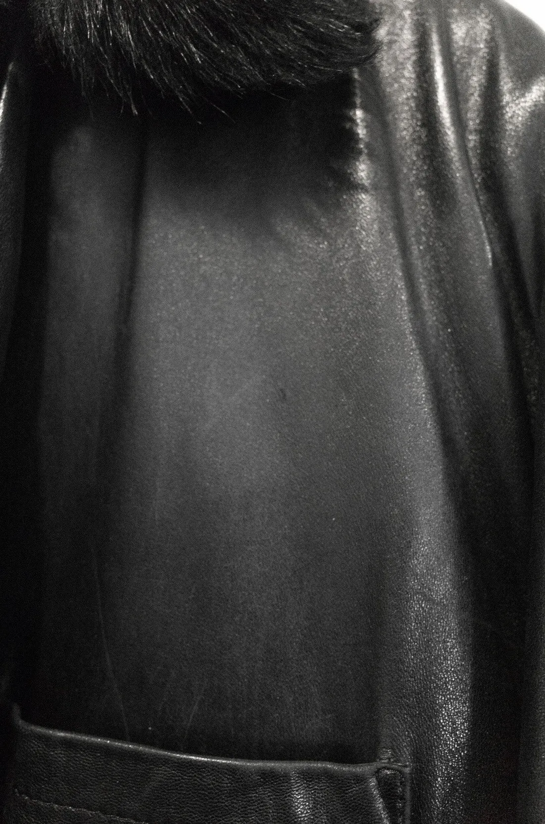 Helmut Lang Lambskin Jacket with Fur Lining.