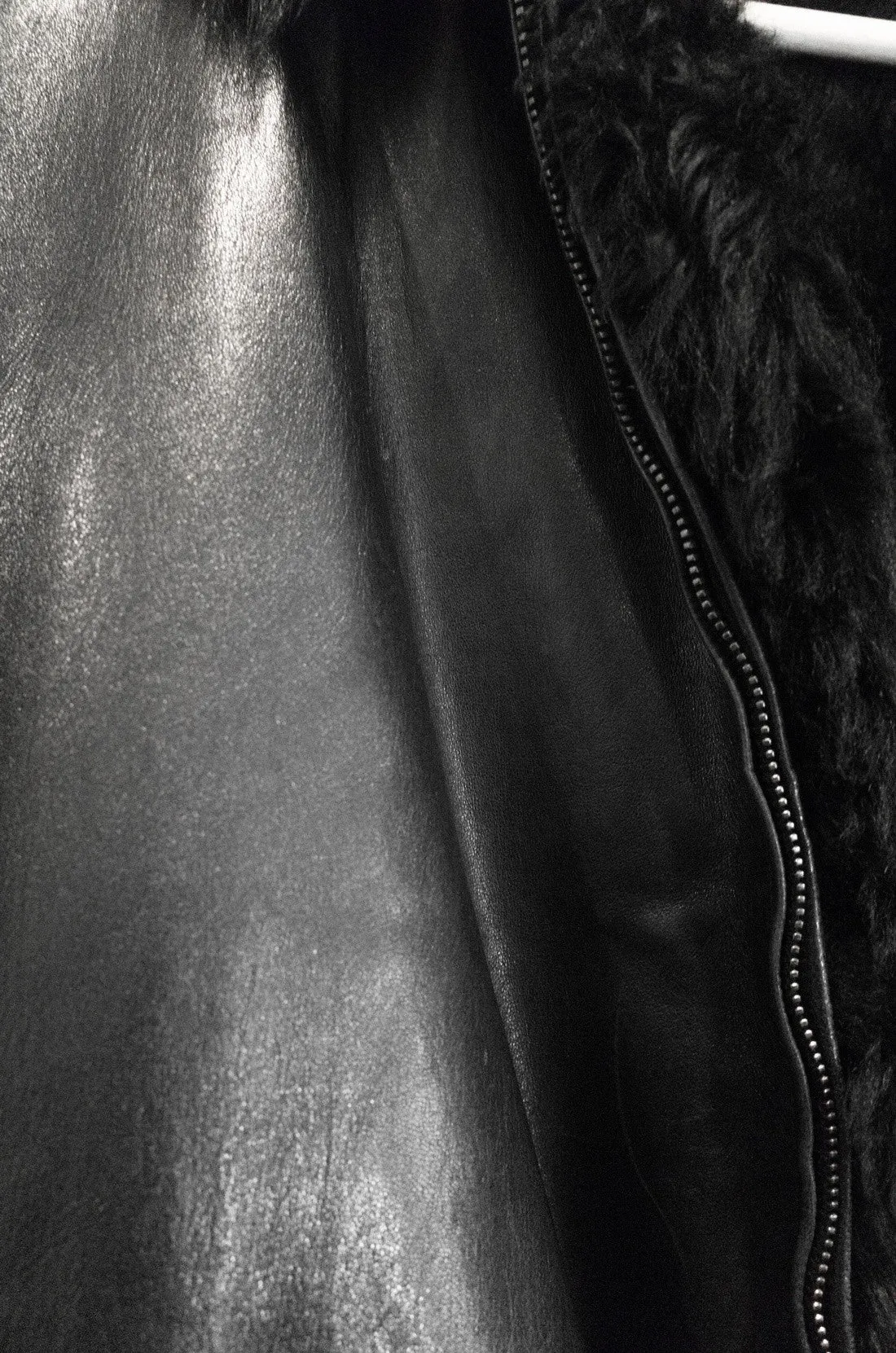 Helmut Lang Lambskin Jacket with Fur Lining.