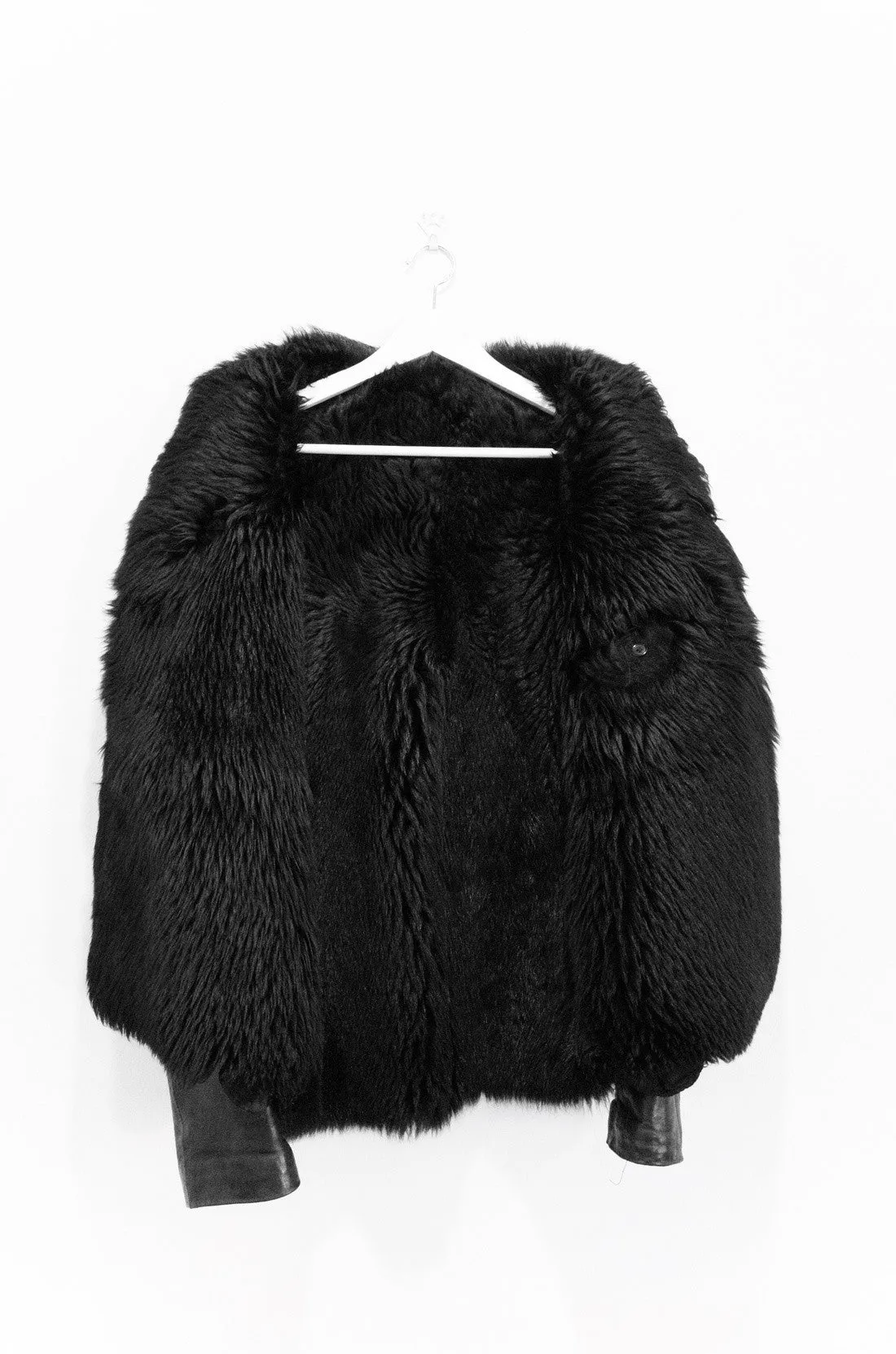 Helmut Lang Lambskin Jacket with Fur Lining.