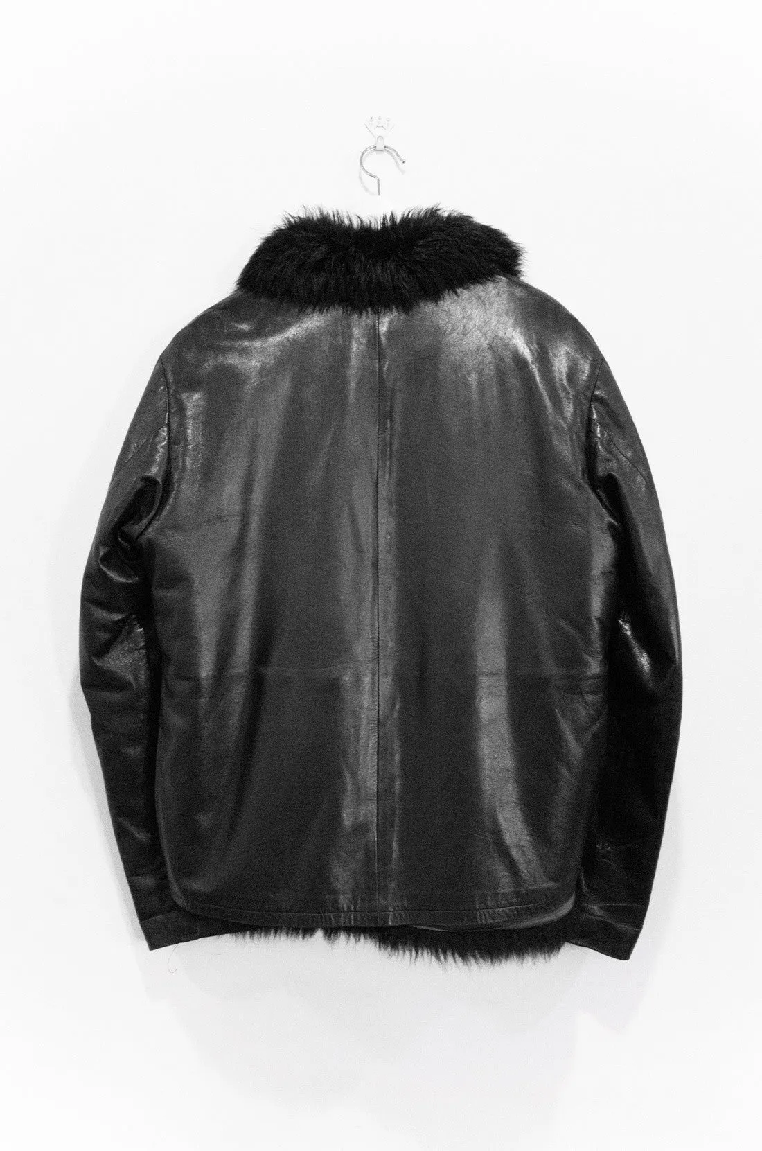 Helmut Lang Lambskin Jacket with Fur Lining.