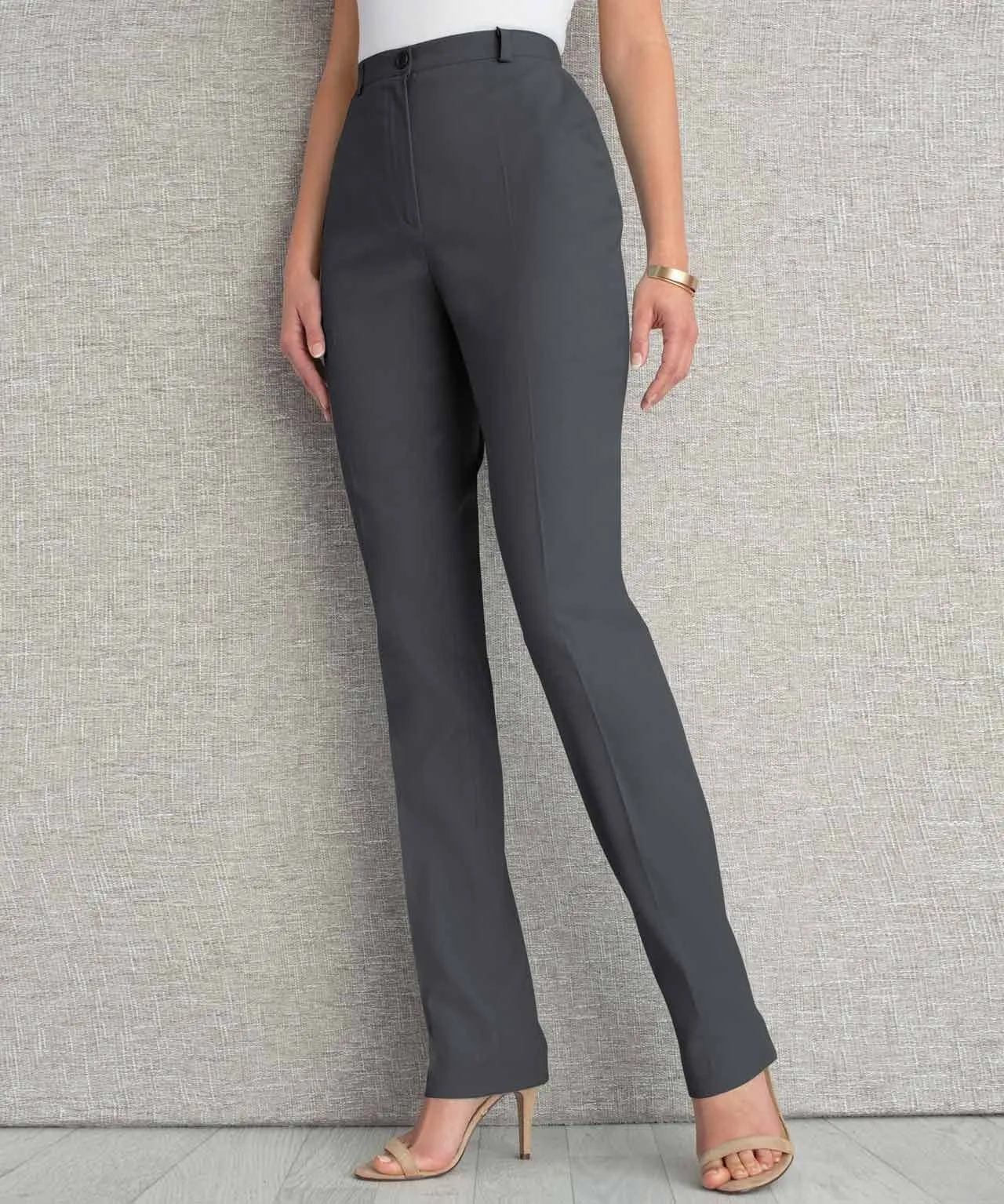 Trendy High Waisted Tapered Pants