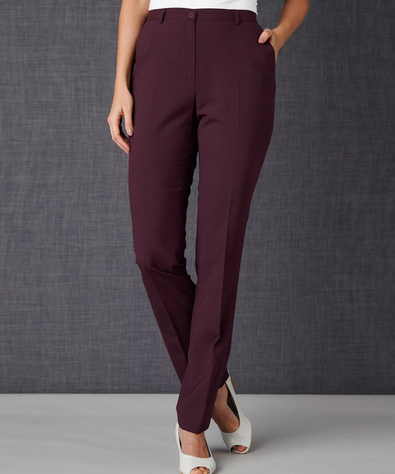 Trendy High Waisted Tapered Pants