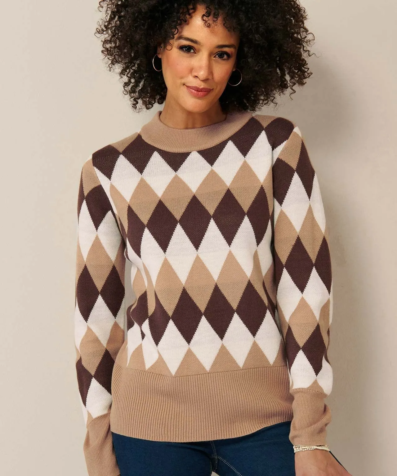 Chic Intarsia Sweater