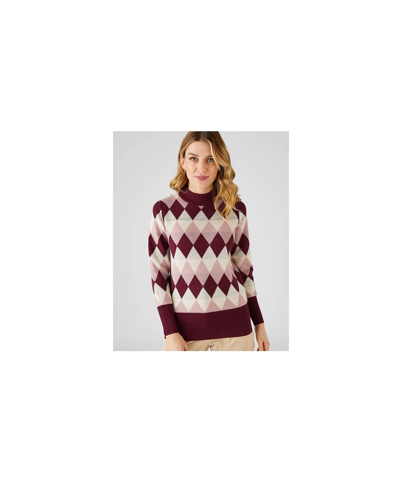 Chic Intarsia Sweater