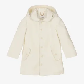 Ivory Boys Hooded Coat.