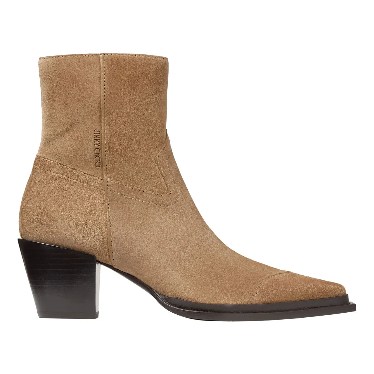 Jimmy Choo Beige Cece 60 Heeled Boots