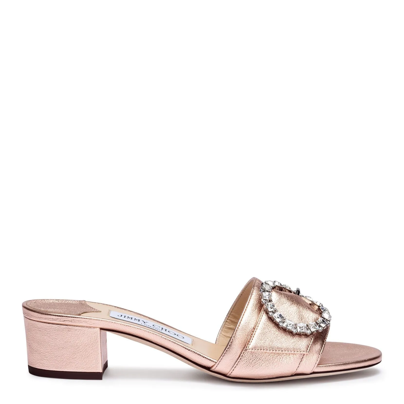 Jimmy Choo Granger 35 metallic rose gold sandals