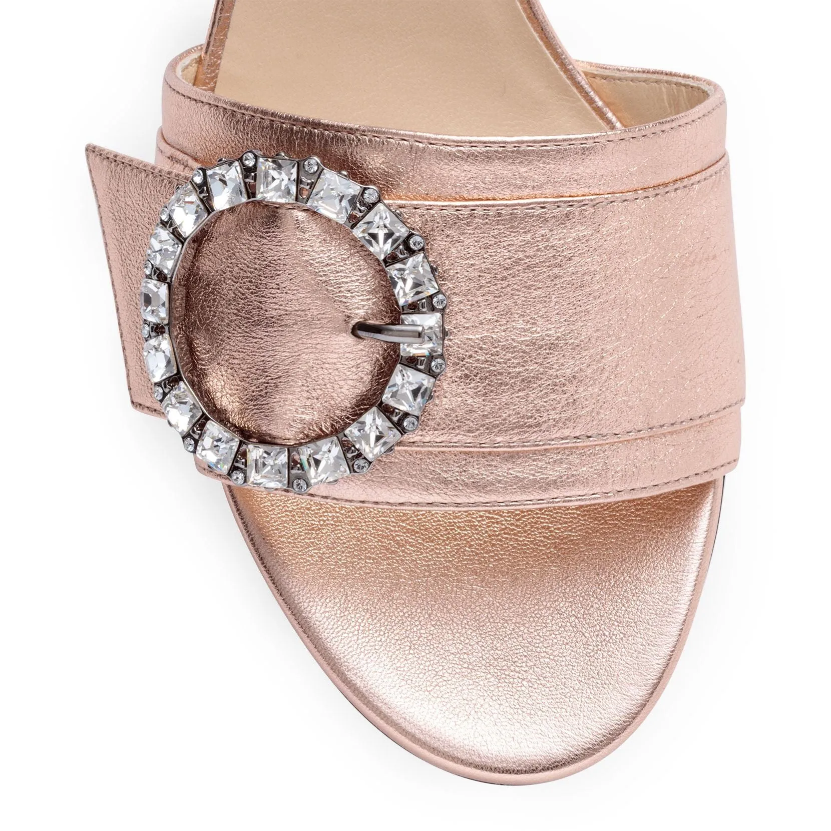 Jimmy Choo Granger 35 metallic rose gold sandals