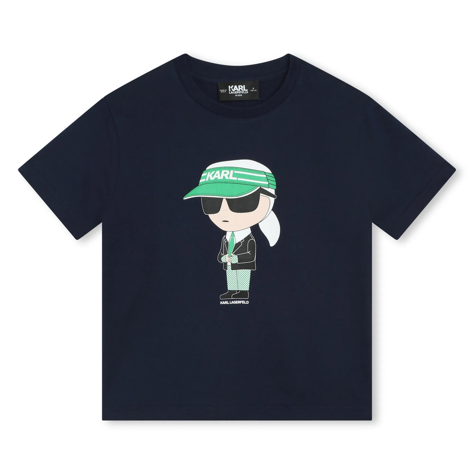 Karl Lagerfeld Navy Blue Cap Logo T-Shirt