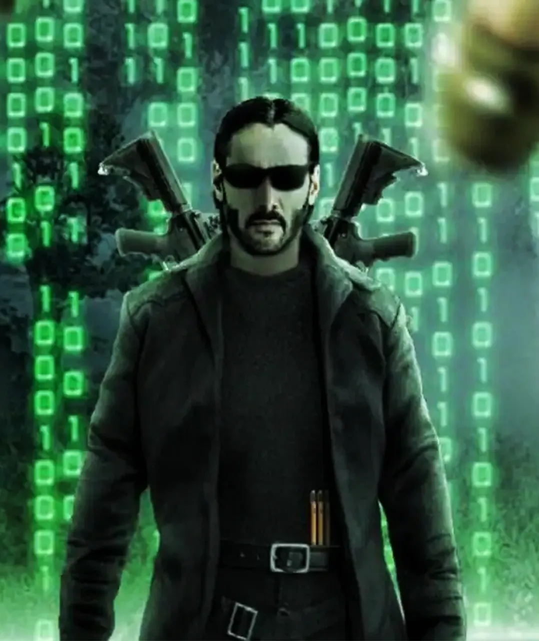 Keanu Reeves Black Coat from The Matrix 4