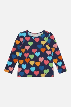 Kids Love Heart Long Sleeve Tee