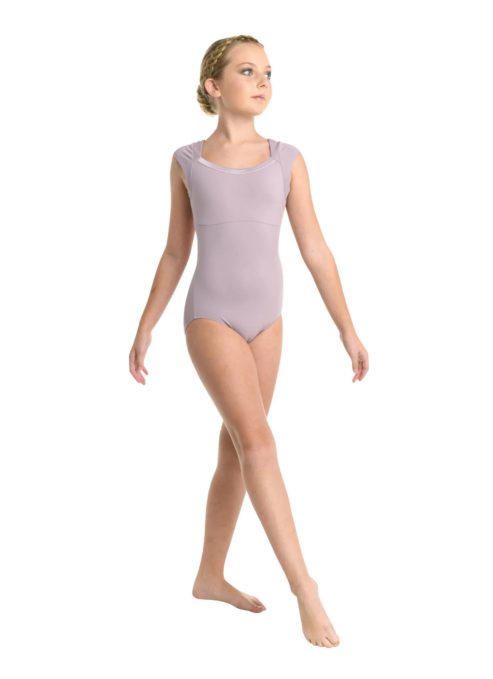 Kids Micro-Cap Sleeve Leotard