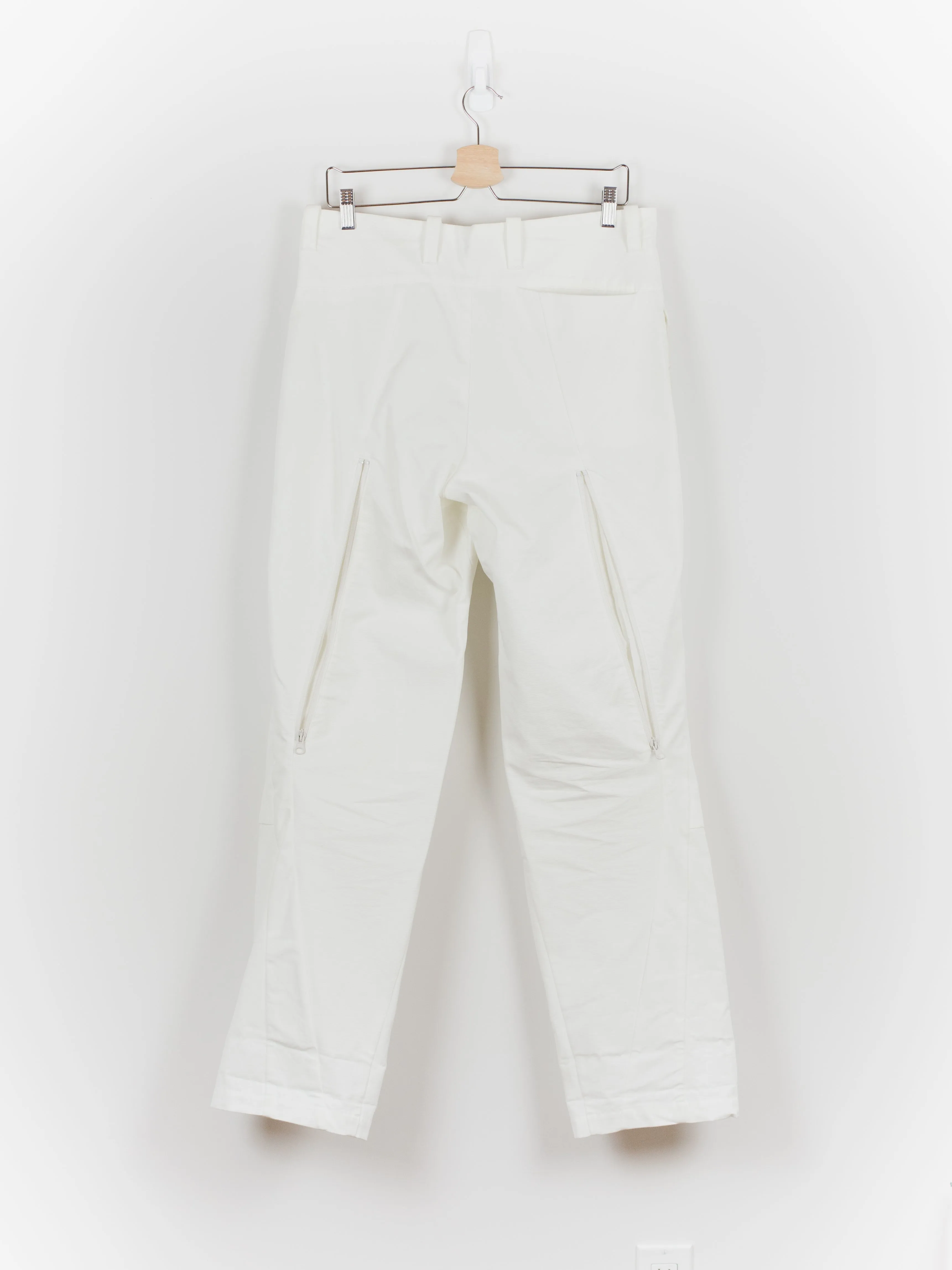 Kiko Kostadinov SS18 00042018 White Dolarhyde Trousers