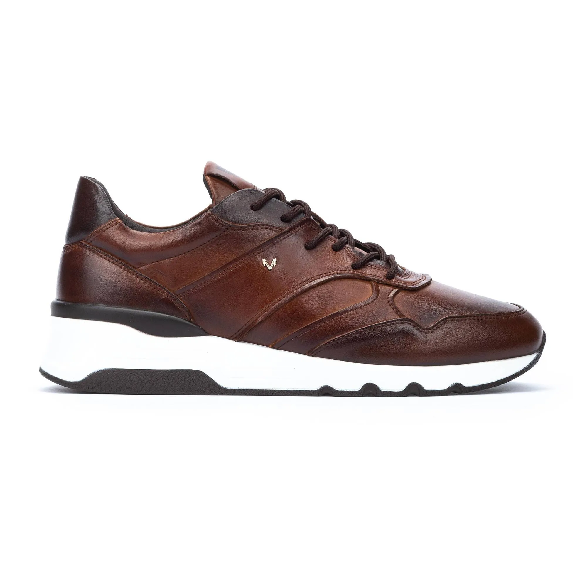 Leather and Nylon Athletic Shoe