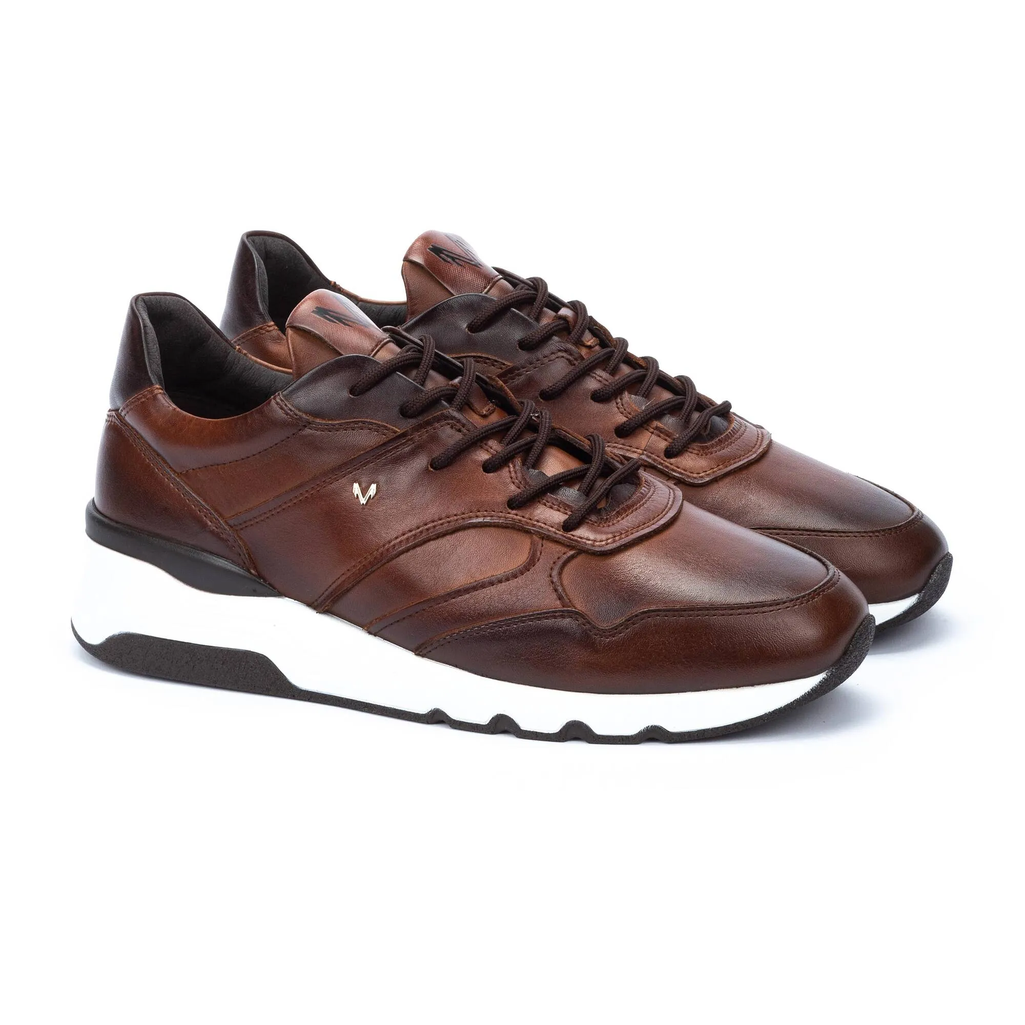 Leather and Nylon Athletic Shoe