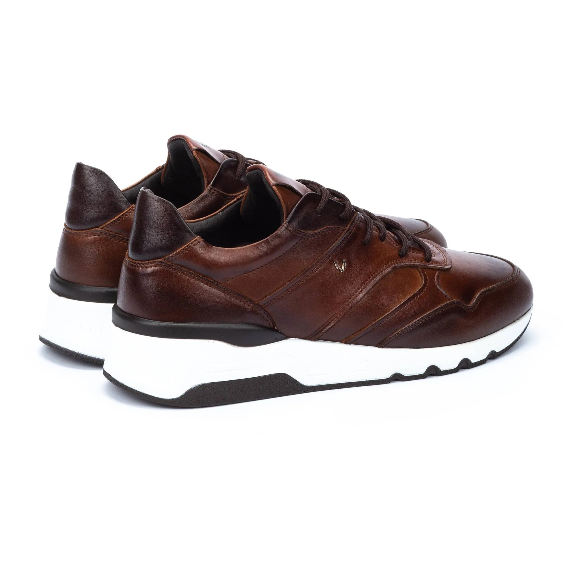 Leather and Nylon Athletic Shoe