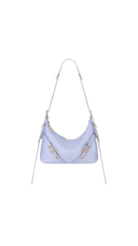 Leather Mini Voyou Bag in Lavender