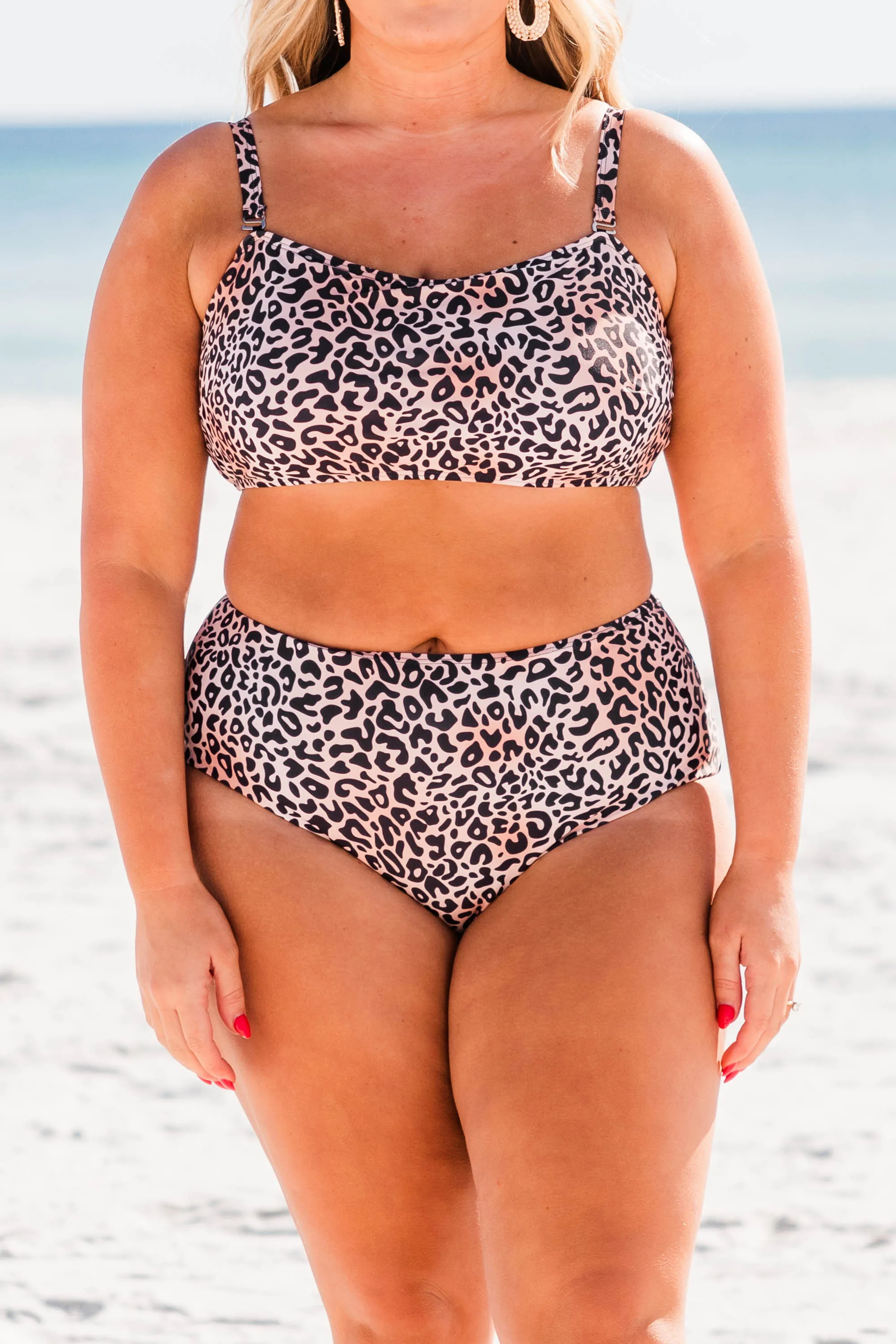 Leopard Print Swim Bottoms - Jungle Beach Theme