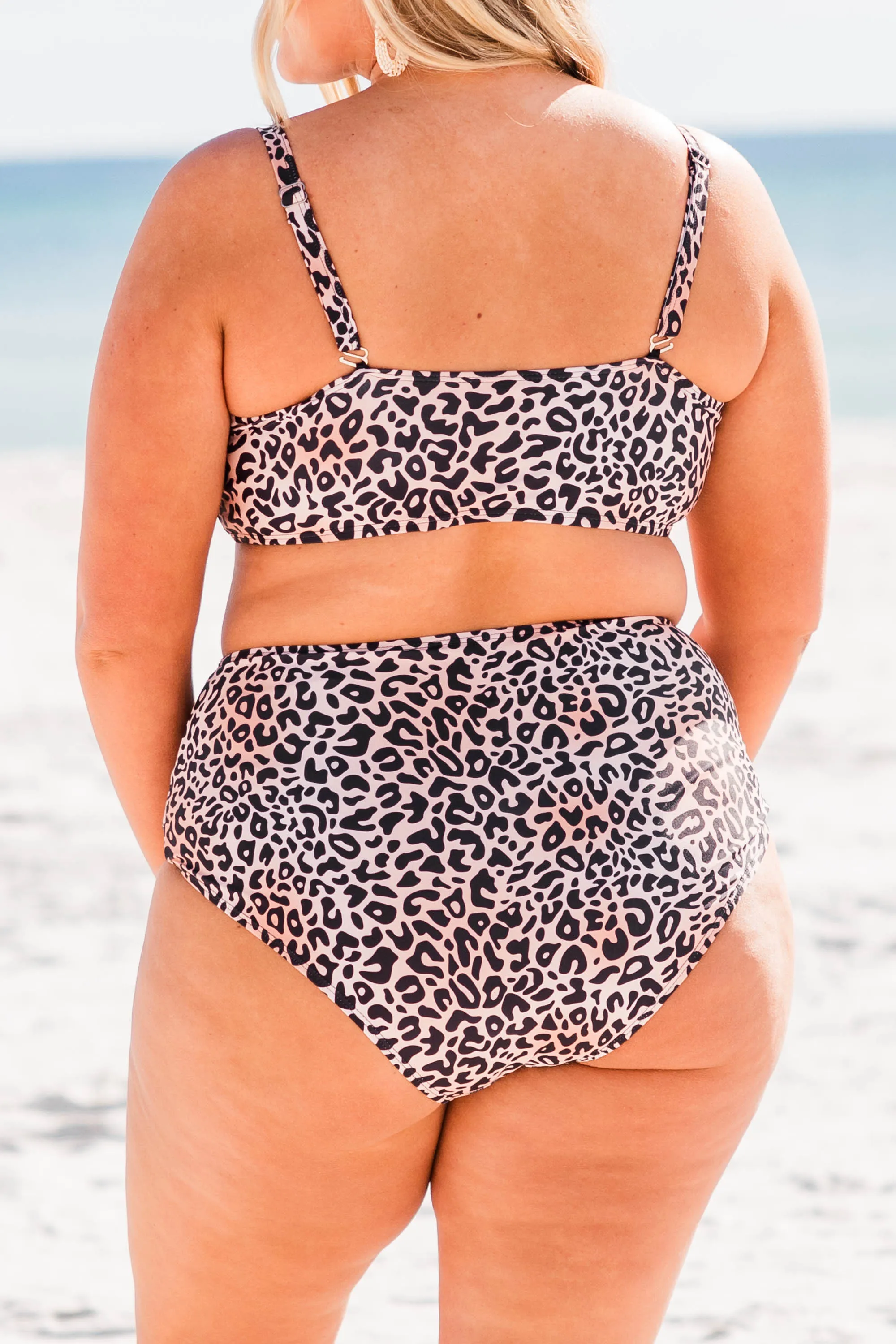 Leopard Print Swim Bottoms - Jungle Beach Theme